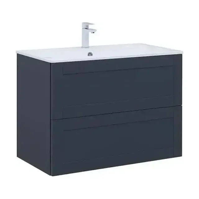 Тумба с раковиной Aquanet Терра 90 маренго Soft Touch (тактильный матовый) раковина Электра 90