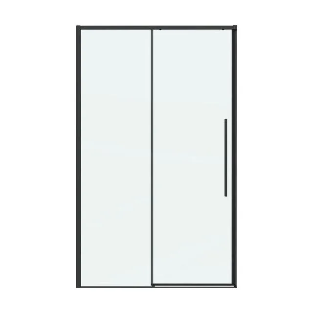 Дверь в нишу Grossman Galaxy 100.K33.01.110.21.00 (110х195) черный матовый,стекло прозрачное,раздвижная