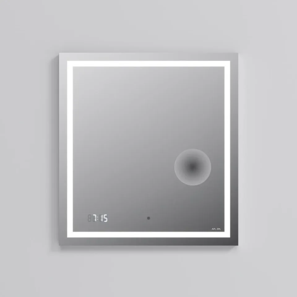 Зеркало AM.PM Gem 65 с Led подсветкой, часами и косметическим зеркалом