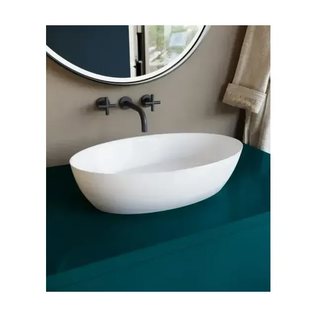 Накладная раковина Salini Alda 01 S-Stone 58*35 цветная матовая (по RAL)