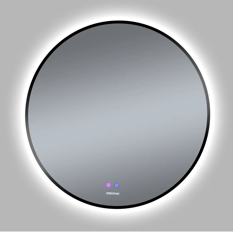 Зеркало COSMO-норма BLACK (700*700*45) LED с сенсорным выключателем и подогревом