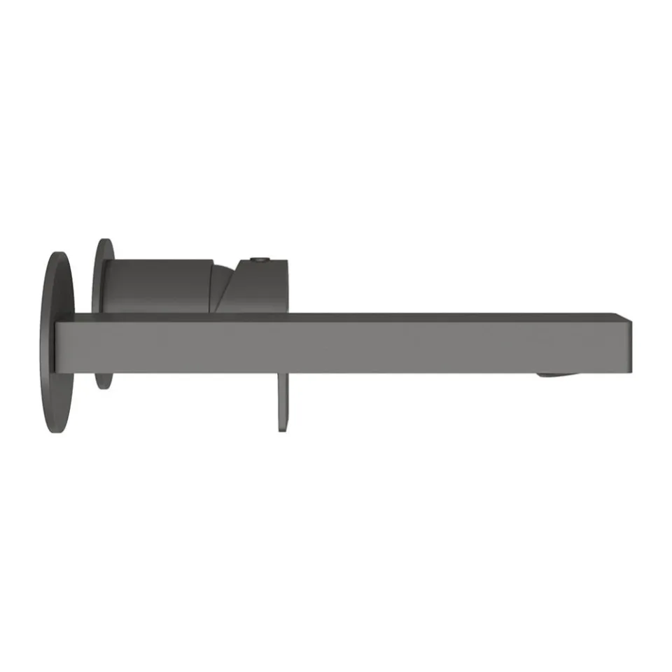 Смеситель для раковины Aqueduto Геометрико (Geometrico) скрытого монтажа оружейная сталь