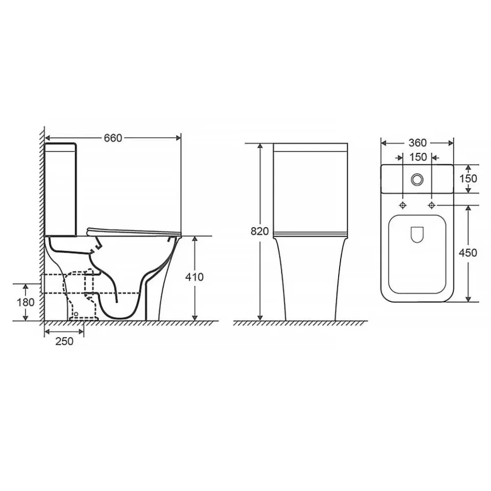 Унитаз-компакт Azario Avero AZ-3121-G 36*66 безободковый с крышкой-сиденьем микролифт