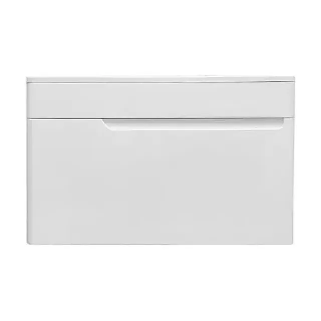 Тумба с раковиной Эстет Kare Luxe 80 подвесная 1 ящик белая ФР-00005718