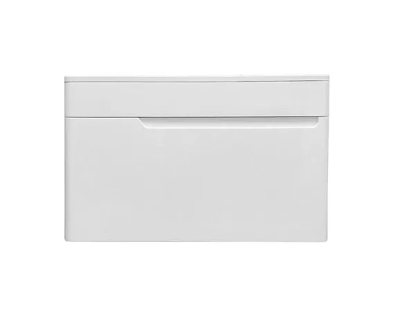 Тумба с раковиной Эстет Kare Luxe 80 подвесная 1 ящик белая ФР-00005718