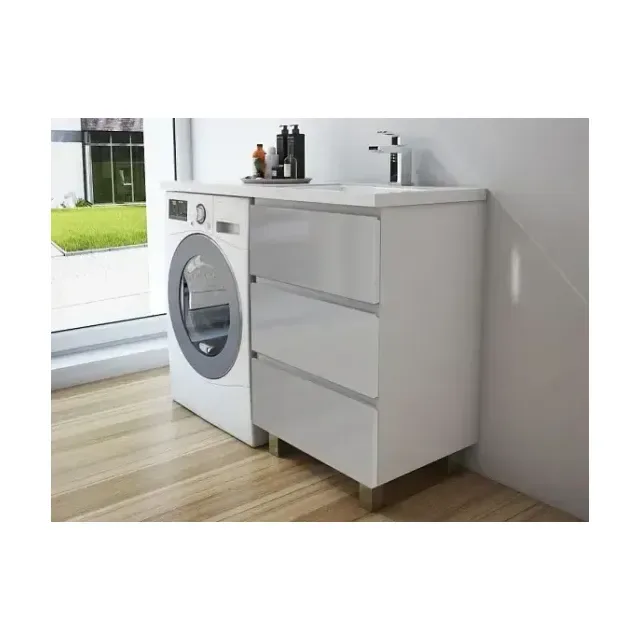 Тумба с раковиной Эстет Dallas Luxe 150 ФР-00009839 напольная правосторонняя 3 ящика