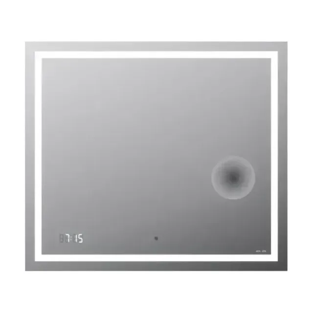 Зеркало AM.PM Gem 80 с Led подсветкой, часами и косметическим зеркалом