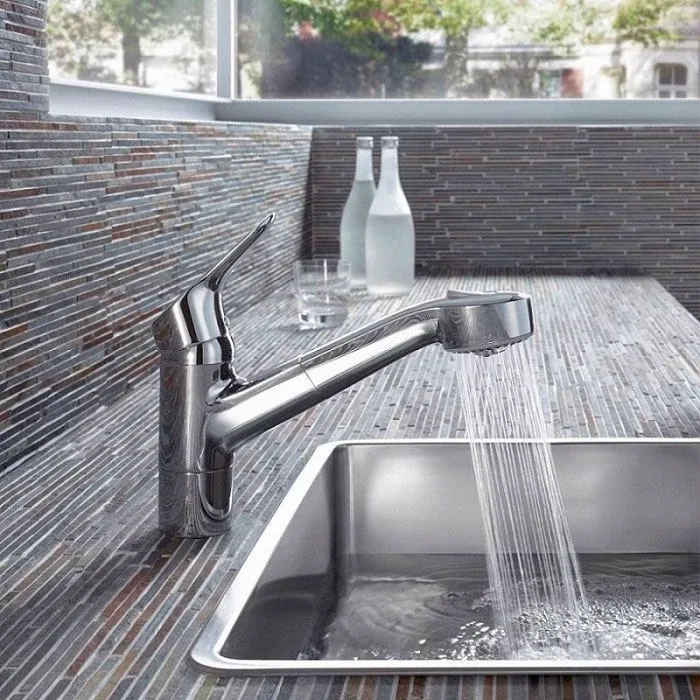 Смеситель Kludi Objekta для кухни выдвижной излив