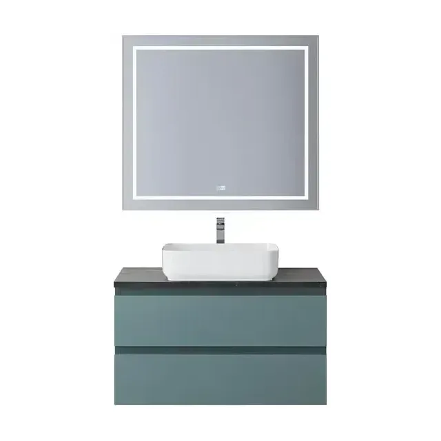 Комплект мебели BelBagno Крафт (Kraft) 90 голубой матовый (столешница KEP-90-MNO)