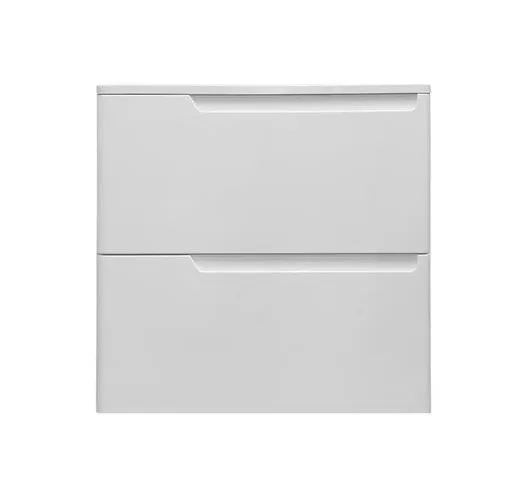 Тумба с раковиной Эстет Kare Luxe 60 подвесная 2 ящика белая ФР-00007074