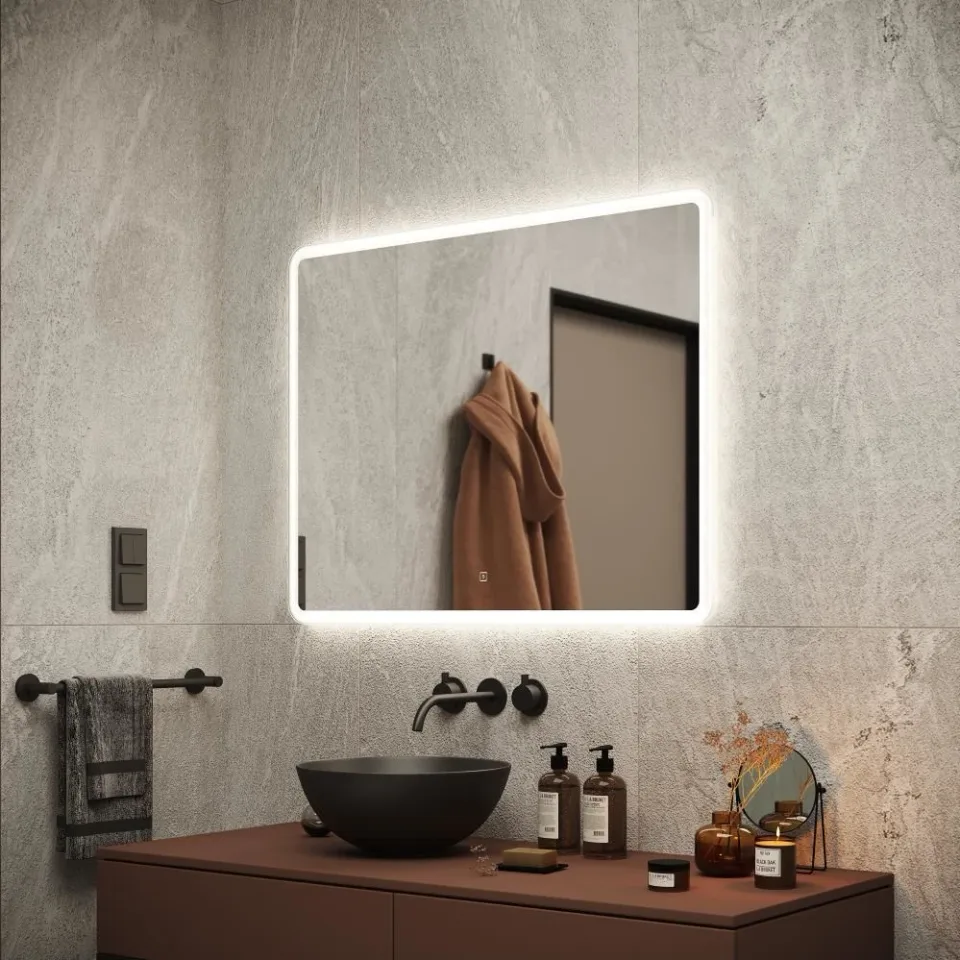Зеркало Sancos Аркадия/Arcadia 90*70 с подсветкой