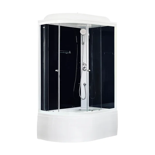 Душевая кабина RB 8120BK5-BT (черное/прозрачное) правая