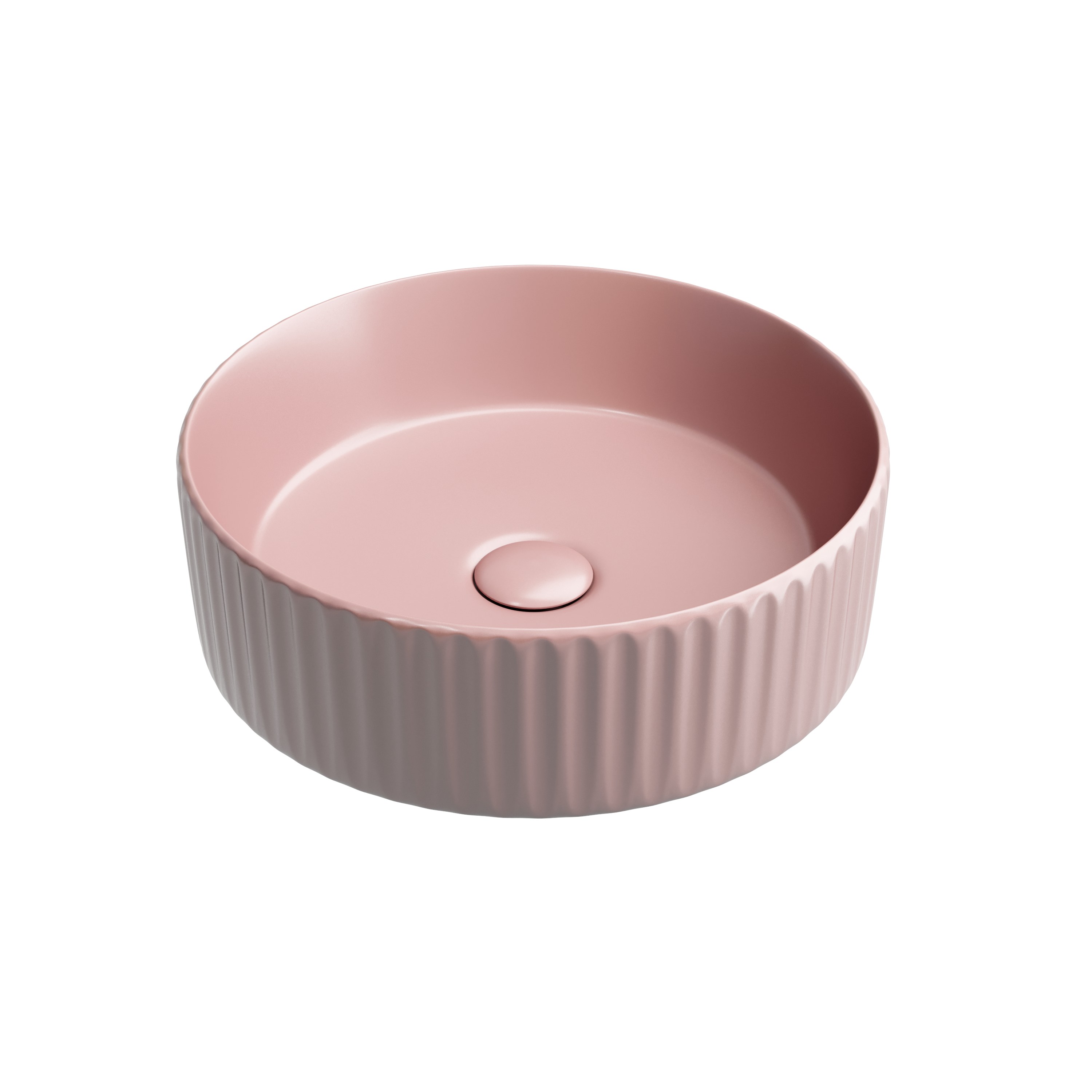 Раковина из сантехнического фарфора Ceramica Nova Элемент (Element) 36 см CN6057MP накладная цвет розовый матовый