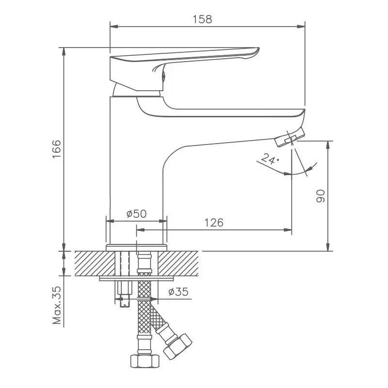 Смеситель Haiba HB10198 для раковины