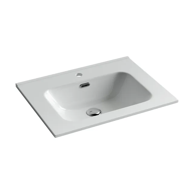 Раковина из сантехнического фарфора Ceramica Nova Элемент (Element) 61 см CN7001 накладная цвет белый