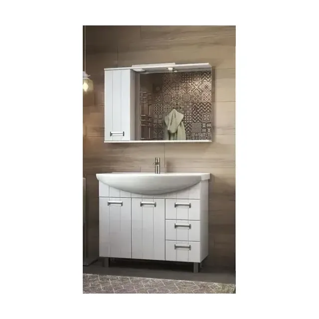 Комплект мебели Vigo Diana 105 белый, 2 дверцы, 3 ящика