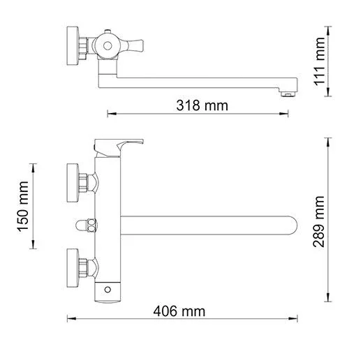 Смеситель WasserKRAFT Berkel 4802L универсальный