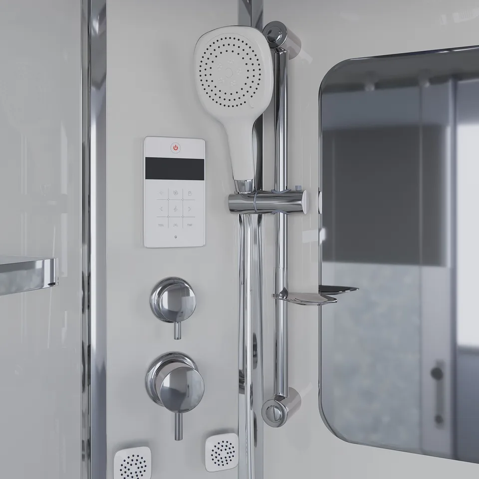 Душевая кабина Niagara Ultra NG-3012-01 (120х120х220) низкий поддон(16см),стекло матовое,4 места