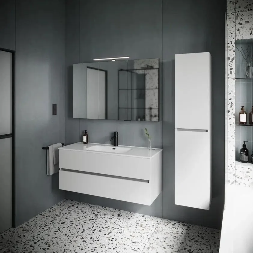 Тумба под раковину Sancos Urban 120 белая глянцевая