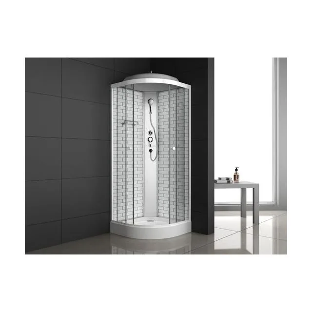 Душевая кабина ODA-5020 белый кирпич 90 x 90 x 215