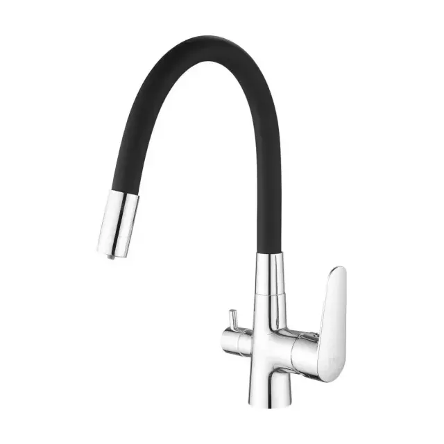 Смеситель Esko Coral CL 03 B для кухни с подключением к фильтру, черный