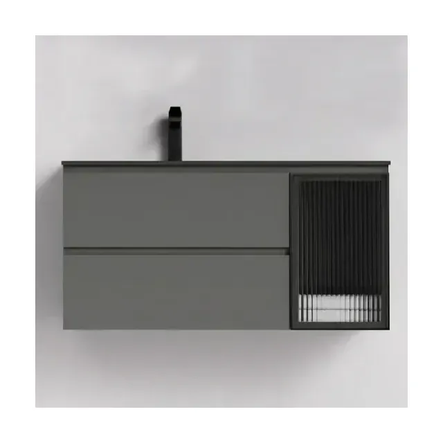 Тумба с раковиной Orans BC-2055-1000L темно-серая