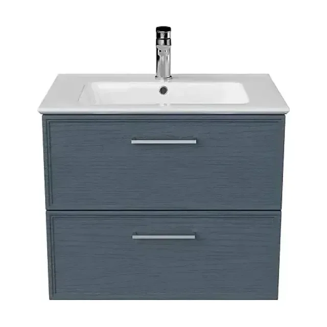 Тумба с раковиной Kerama Marazzi Piano 65 ясень синий матовый