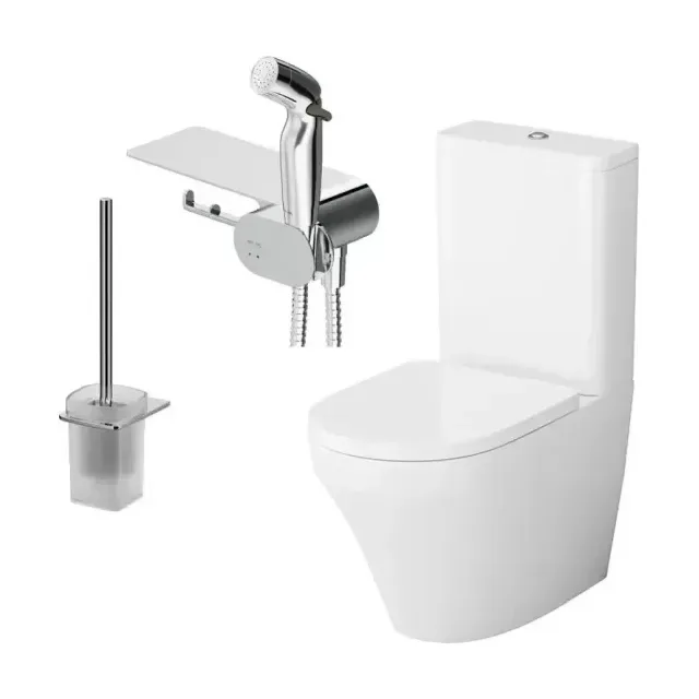 Унитаз-компакт AM.PM Inspire V2.0 37*66,5 с крышкой-сиденьем микролифт, гигиеническим душем и ершиком
