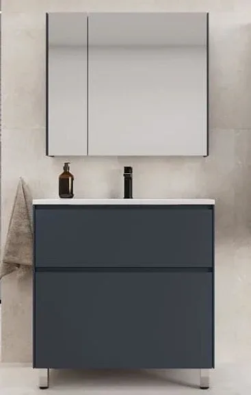 Комплект мебели Style Line Лима 80 напольный графит