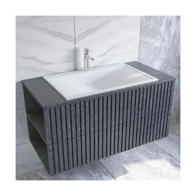 Тумба с раковиной Stella Polar Дэрри 100 бетон/цемент