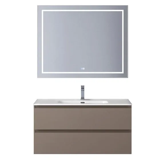 Комплект мебели BelBagno Крафт (Kraft) 100 бежевый матовый (раковина BB1000ETL)