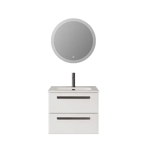 Комплект мебели Cezares Эко-Кер (Eco-Cer) 60 белый глянцевый (раковина CZR-8073-60)
