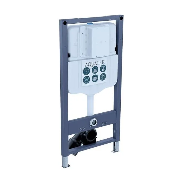 Инсталляция для подвесного унитаза INSP-0000002 Aquatek Pneumo N49 , 1130*505*100 мм , пневматическое управление, + звукоизоляционная прокладка