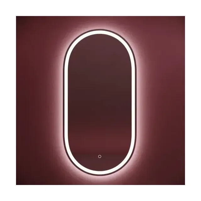 Зеркало Sancos Овал (Oval) OV45F 45х90 подвесное с подсветкой