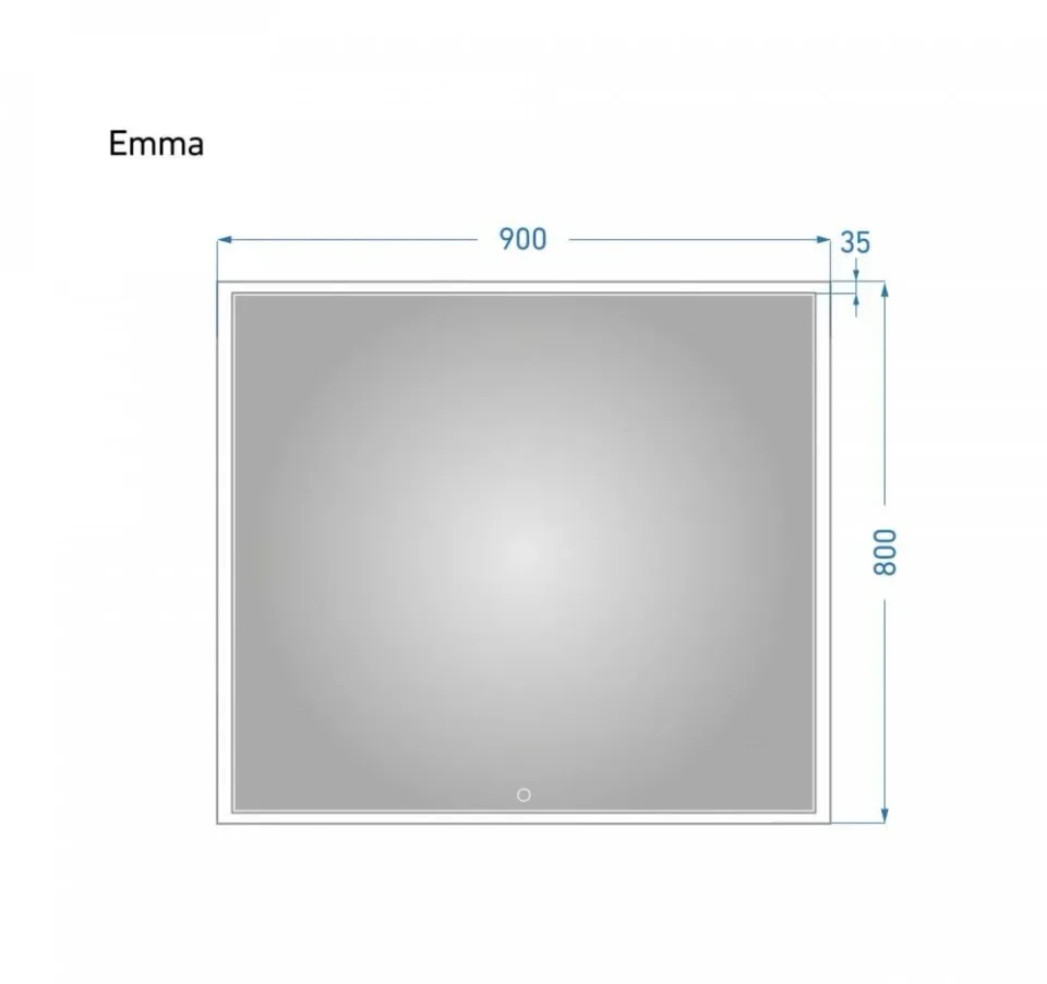 Зеркало Alavann Emma 90 с подсветкой