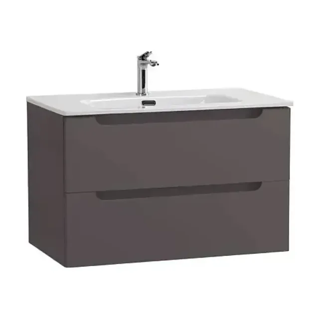 Комплект мебели BelBagno Этна (Etna) 80 темно-серый матовый (раковина BB800ETL)