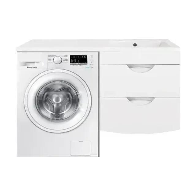 Тумба с раковиной Style Line Жасмин-2 120 R Люкс подвесная под стиральную машину