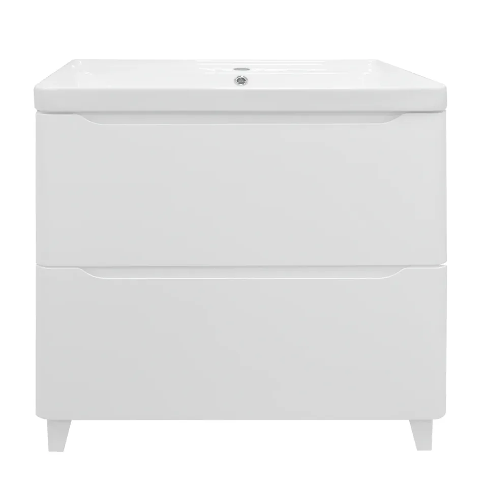 Комплект Тумба Azario LOTOS 80/2 Н 820х475х835 напольная с раковиной Monte 80 (CS00081987)