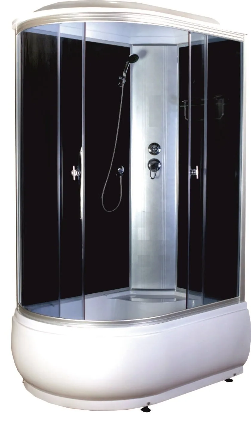 Душевая кабина AQUAPULSE 4006D 120х80х220см. grey black (в/п), угол правый.