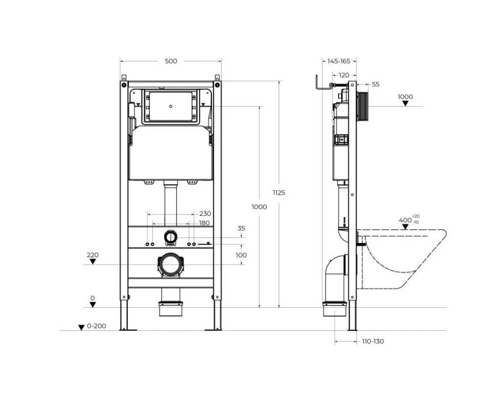 Система инсталляции для унитазов BelBagno BB-101-M