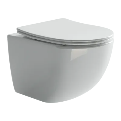 Унитаз подвесной Ceramica Nova Форма (Forma) CN3009 белый с сиденьем микролифт смыв воронка-водоворот