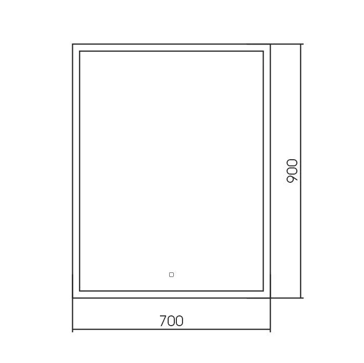 Зеркало Silver Mirrors Norma Neo 70*90 с Led-подсветкой, инфракрасный выключатель