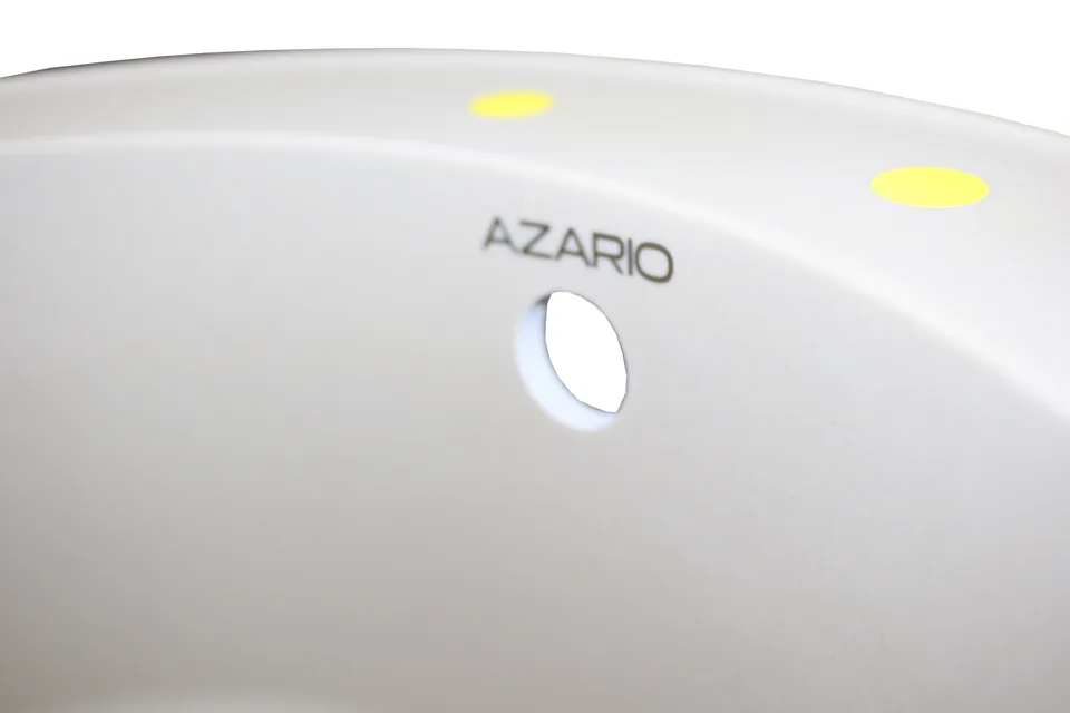 Кухонная мойка AZARIO Sivas 480х480х197 кварцевая, круглая, сифон в комплекте, цвет Песочный (CS00097655)