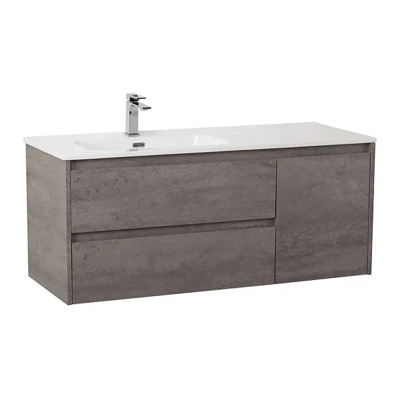 Комплект мебели BelBagno Крафт (Kraft) 100 серый цемент левая