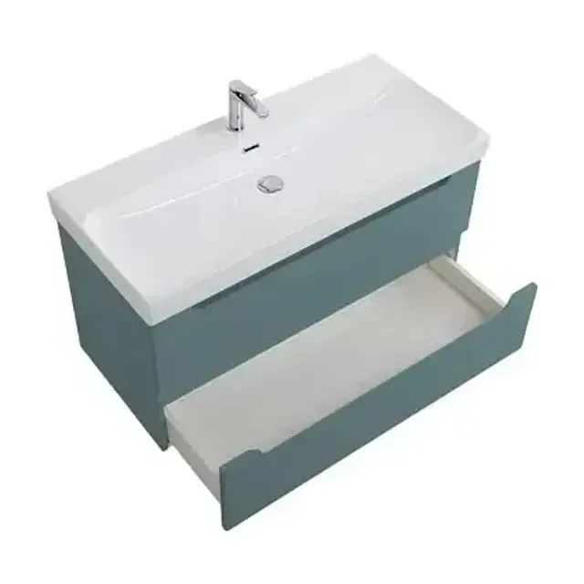 Комплект мебели BelBagno Этна (Etna) 100 голубой матовый (раковина BB-8078-100)