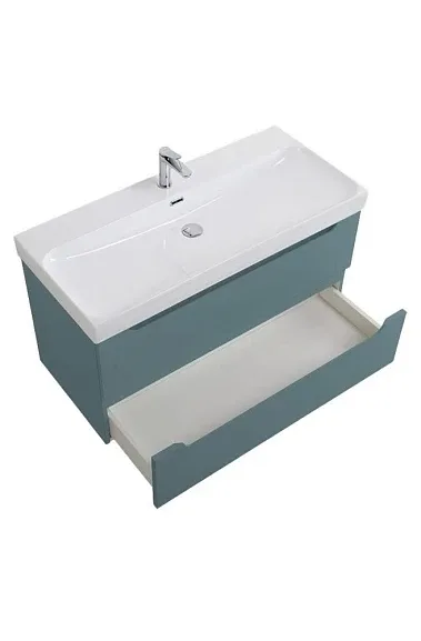 Комплект мебели BelBagno Этна (Etna) 100 голубой матовый (раковина BB-8078-100)