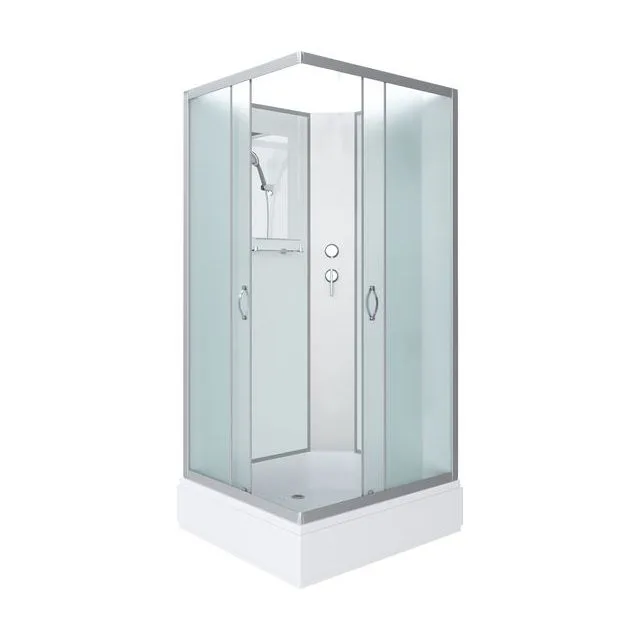 Душевая кабина Niagara Classic NG-33984-14QBK (90х80х200) средний поддон(26см),стекло матовое