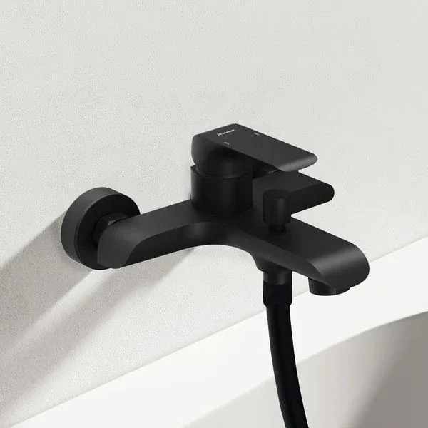 Смеситель Ravak Flat FL 022.20/150 для ванны и душа черный матовый