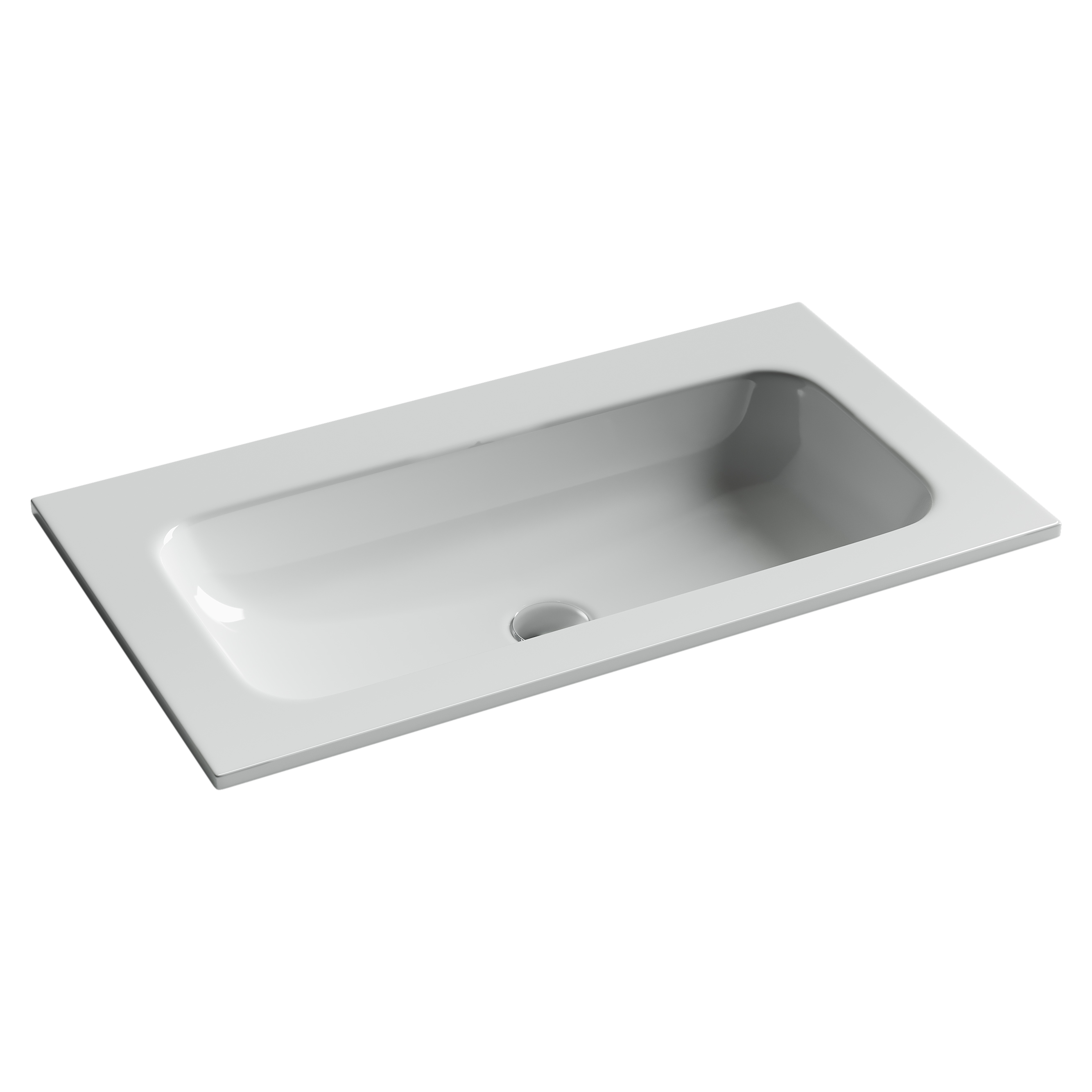 Раковина из сантехнического фарфора Ceramica Nova Грация (Grace) 81 см CN7012wx накладная цвет белый