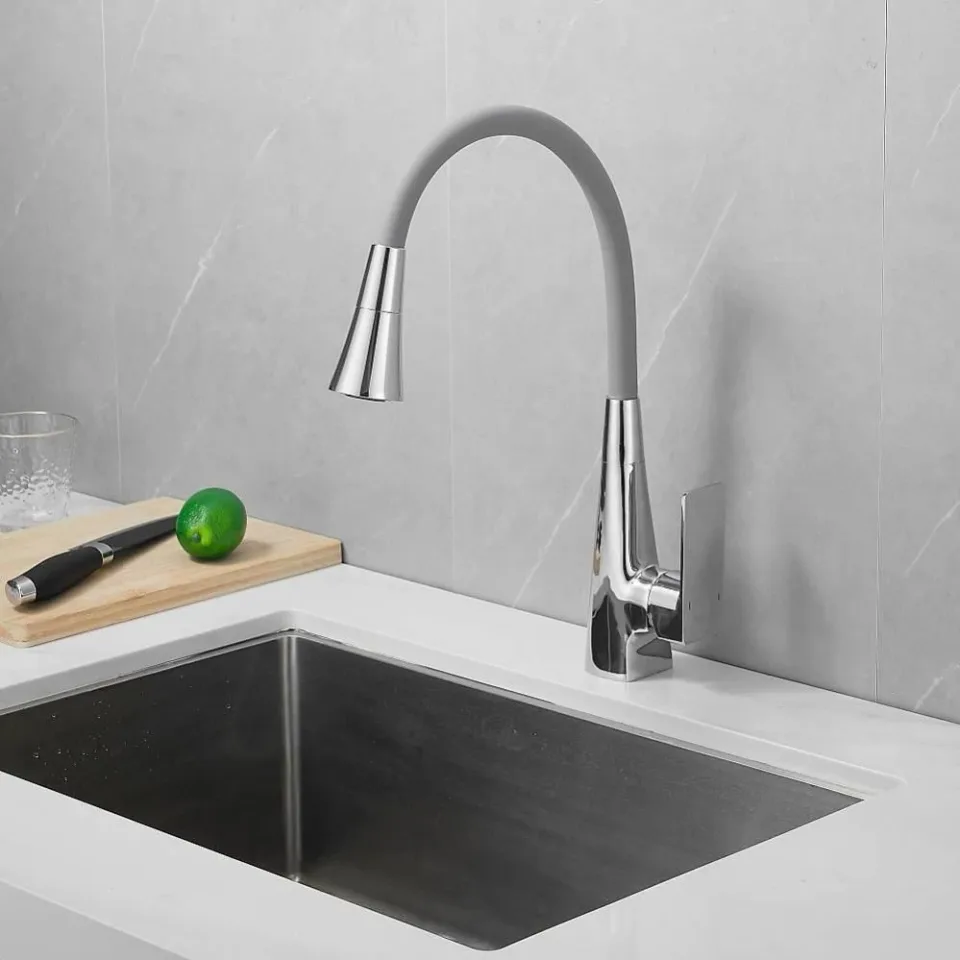 Смеситель Haiba HB73823 для кухни гибкий излив